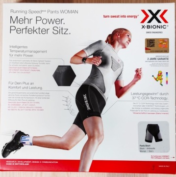 Короткие леггинсы X-bionic Running Speed ​​Evo L