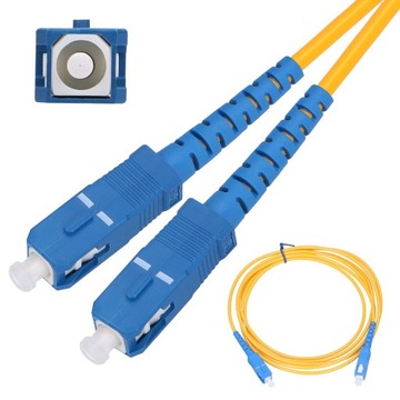 Patchcord SC/UPC-SC/UPC Jednomodowy Simplex 3mm 3m