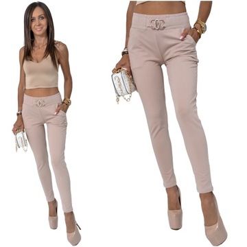 ELEGANCKIE STYLOWE SPODNIE DRESOWE NYLAH! WZ.1 XL