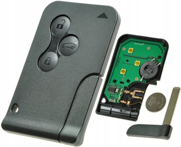 KARTA KLUCZYK RENAULT 3 PRZYCISKI CHIP KOMPLET