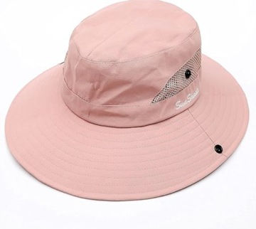 KAPELUSZ DAMSKI LETNI PRZECIWSŁONECZNY Z MIEJSCEM NA KUCYK KITKĘ CZAPKA