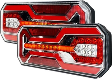LAMPA TYLNA ZESPOLONA DIODOWA LED TIR DYNAMICZNY KIERUNEK 5 FUNKCJI