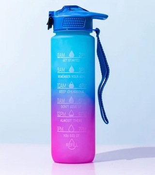 БУТЫЛКА ДЛЯ ВОДЫ МЕРНАЯ ТРУБКА МОТИВАЦИЯ БУТЫЛКА ДЛЯ ФИТНЕС-ЗАЛА 1Л