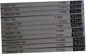 Więź czasopismo nr 2-12 z 1997 roku