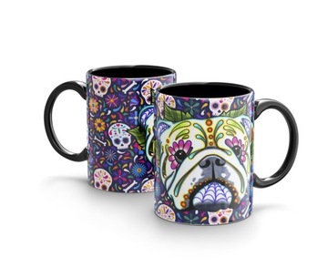 KUBEK CZARNY MUERTOS Czaszki Czaszka 2021 dogs v24