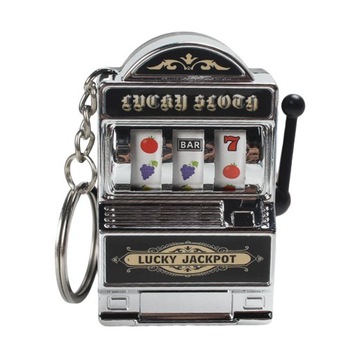2xMini Slot Machine Keychain Festival Nowość Mini gra zręcznościowa zabawka dla chłopca