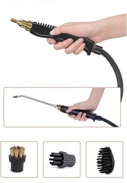 PRZENOŚNY MYJKA PAROWA DOMOWY PAROWNICA MASZYNA DO CZYSZCZENIA ZESTAW 2500W