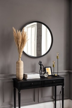 Круглое настенное зеркало Loft Frame 60 Черный PL