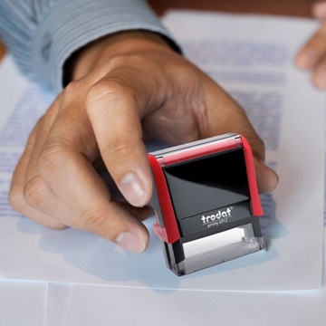 TRODAT 4912 ШТАМП ДЛЯ ДИЗАЙНА КОРПОРАТИВНОГО ЛИЧНОГО ОФИСА 6 СТРОК + ЛАСТИК