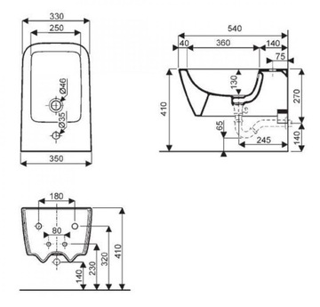 KOŁO BIDET LIFE WISZĄCY M25100
