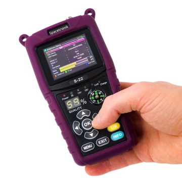 Измеритель спутникового сигнала Spacetronik S-22 DVB-S/S2/S2X