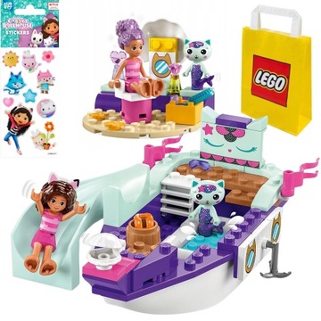 PREZENT LEGO DLA 4, 5 LATKI Koci Domek Gabi 10786 Statek i spa Gabi + TORBA