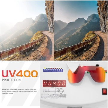 KAPVOE POLARYZOWANE OKULARY SPORTOWE OKULARY ROWEROWE