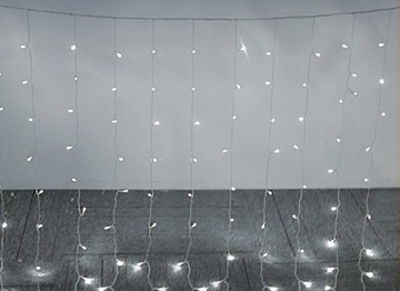 Светодиодная световая завеса 3х2,5 + ДИСТАНЦИОННЫЙ, ХОЛОДНЫЙ БЕЛЫЙ ЦВЕТ