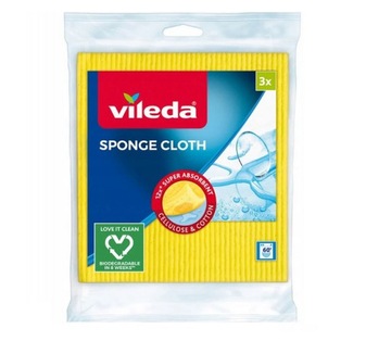 Vileda Ścierka pucerka gąbkowa 2+1 gratis