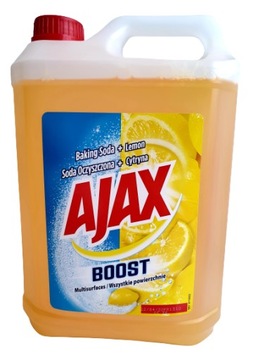 Płyn uniwersalny AJAX BOOST 5l zapas CYTRYNOWY