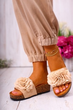 ШЛЕПОНКИ ЖЕНСКИЕ ЛЕТНИЕ, МОДНЫЕ, УДОБНЫЕ НА ПРОБКЕ