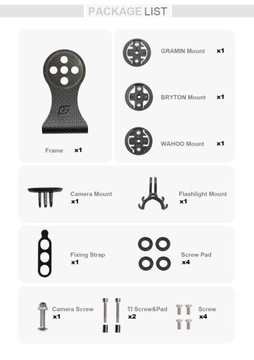 Карбоновый держатель OG-EVKIN для GARMIN Edge Wahoo Bryton GoPro Varia