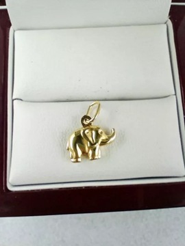 ЗОЛОТОЙ КУЛОН СЛОН НА УДАЧУ 0.61ГР 585ПР