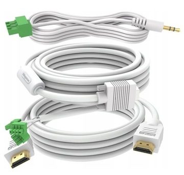 TC3-PK5MCABLES - zestaw kabli HDMI/HDMI, VGA - 5 m