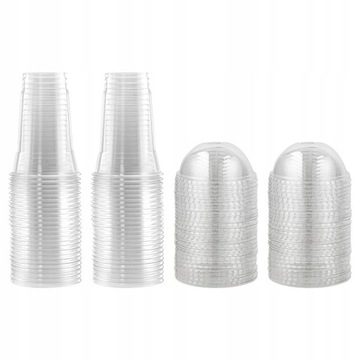 Bubble Cup Przezroczyste Kubki Deserowe Z