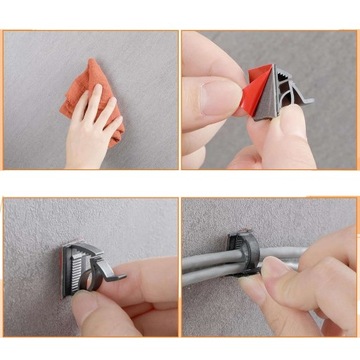 50 самоклеящихся держателей CLIPS ORGANIZER для кабелей Кабели 3M Alogy [50 шт.]