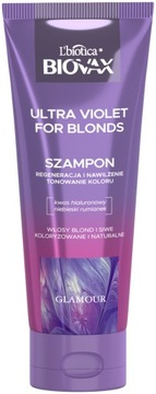 BIOVAX Ultra Violet Szampon tonujący blond i siwe