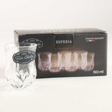 Набор очков водки 50 мл Crystal 6 ПК для подарочного стекла