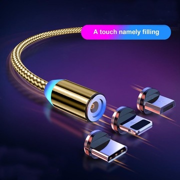 Магнитный USB-кабель MICRO, USB C, зарядка IPHONE