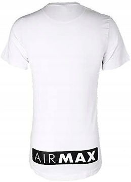 biała koszulka męska t-shirt Nike Air Max Logo Mens White r. L