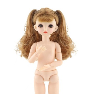 Подвижные 22 Jointed 1/6 BJD Девушки Кукла Тело 3D Большие Глаза Красивые Волосы D