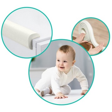 ЛЕНТА БЕЗОПАСНАЯ ПЕННАЯ ДЛЯ ЗАЩИТЫ КРОМОК МЕБЕЛИ 600СМ БЕЛАЯ