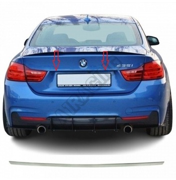 OCEL NEREZ CHROM LIŠTA NAD TABULE SPZ BMW 4 F32 2013-2020