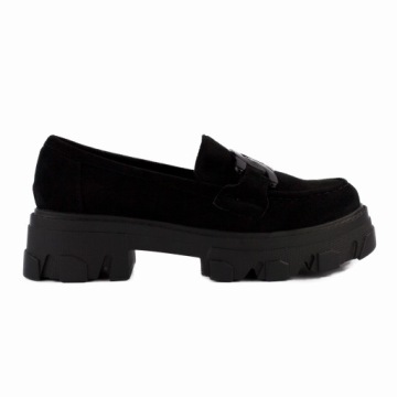 Półbuty SLIPPERY mokasyny WORKERY czarne (37)