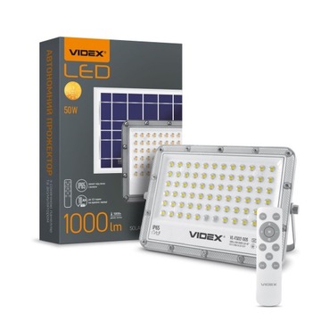 Naświetlacz LED 50W z Solarem do Garażu na Pilota
