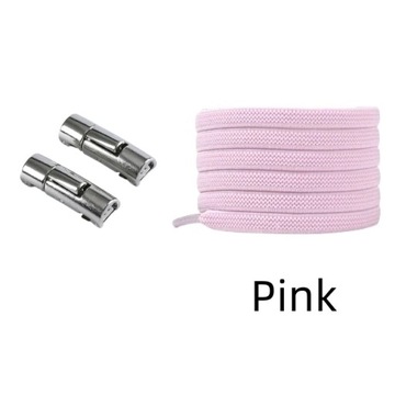 No Tie Round Fixed Buckle Flat Hiking Running Shoe Lace Elastic Shoelace