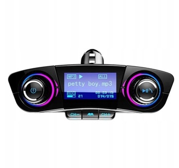 FM BLUETOOTH 5.0 USB-ПЕРЕДАТЧИК МНОГОФУНКЦИОНАЛЬНЫЙ 8 в 1