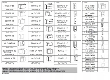 BIANCA IX белый глянцевый комплект кухонной мебели