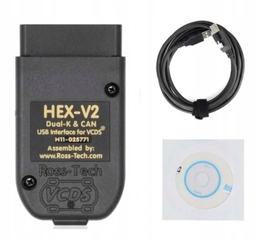 Vag-com VCDS HEX-2 Premium Interfejs diagnostyki i oprogramowania 2024