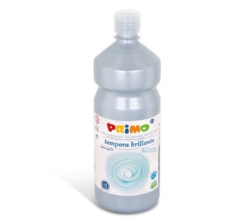 PRIMO Farba plakatowa w butelce 1000ml SREBRNA
