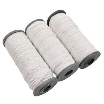 3x DRATWA MOCNA NIĆ SZEWSKA DUŻA SZPULKA BIAŁA NYLON SKRĘCANA