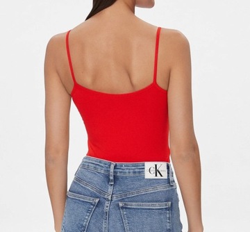 Calvin Klein Jeans body J20J223421 XA7 czerwony XS