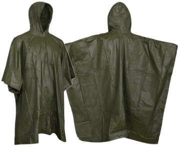 Peleryna PRZECIWDESZCZOWA PONCZO PONCHO MIL-TEC PVC ZIELONA GREEN OLIVE