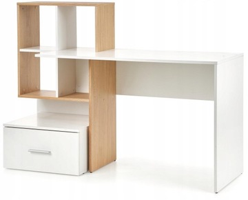 ГРОССО письменный стол, золотистый дуб/белый ХАЛМАР