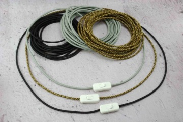 Белый проходной выключатель для лофт-светильника DIY