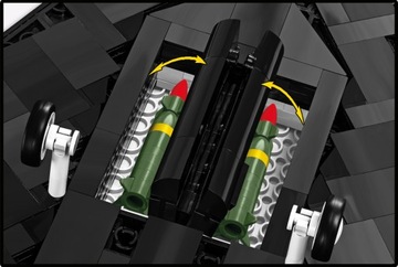 Klocki COBI 5903 Lockheed F-117 Nighthawk amerykański bombowiec taktyczny