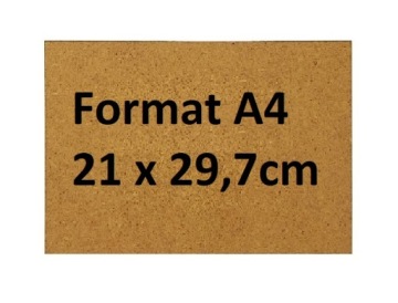 Płyta HDF format A4 21 x 29,7 cm x 3 mm