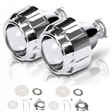 ZESTAW SOCZEWEK BIKSENON H4 H1 BIXENON H7 XENON