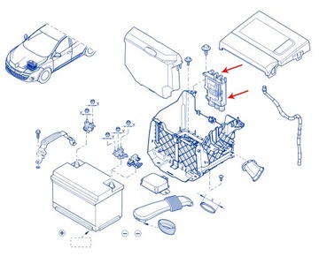 ŘÍZENÍ AKUMULÁTORU RENAULT OE 243800007R