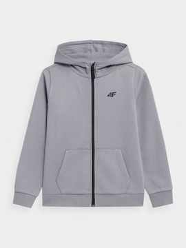 СПОРТИВНАЯ ТОЛСТОВКА С КАПЮШОНОМ ДЛЯ МАЛЬЧИКОВ 4F НА МОЛНИИ